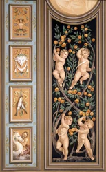 Fresco of Cupids from the Church of St. Ambroglio, Milan, from 